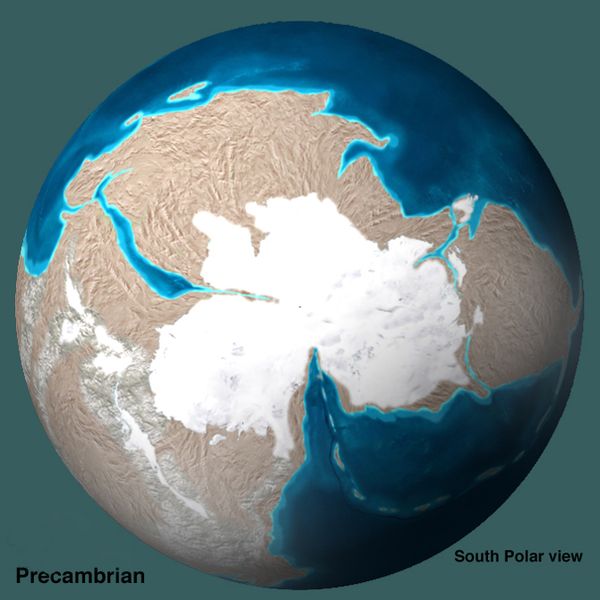 Скованная льдами Родиния. Вид с Южного полюса