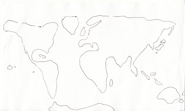 Карта мира рисовать